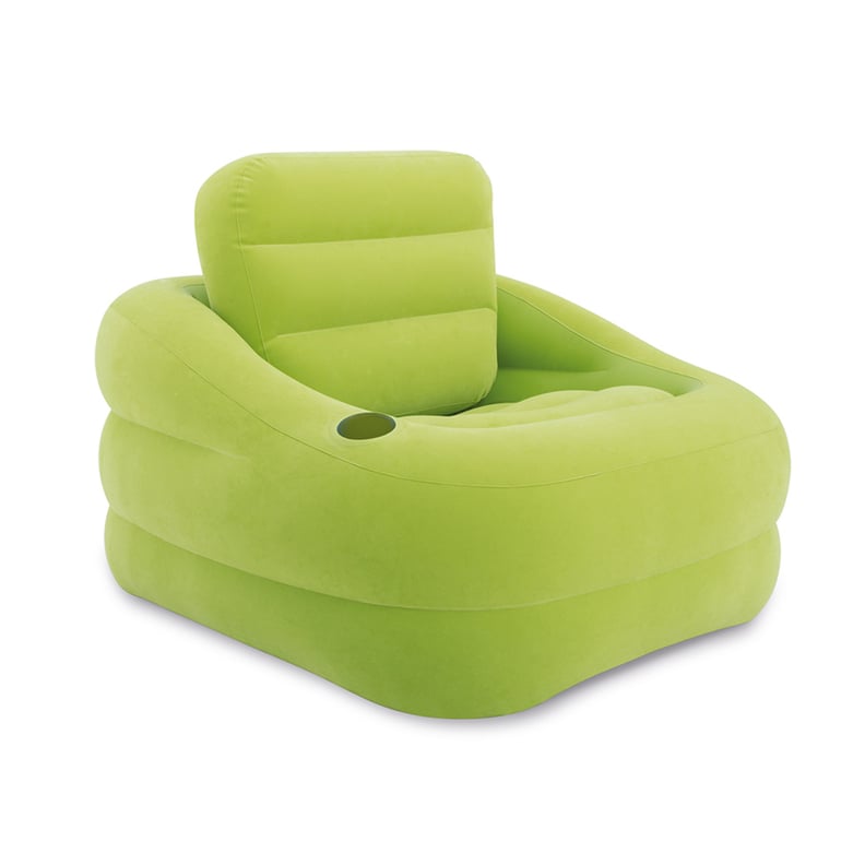 Intex Inflatable Indoor or Outdoor Accent Chair With Cup Holder