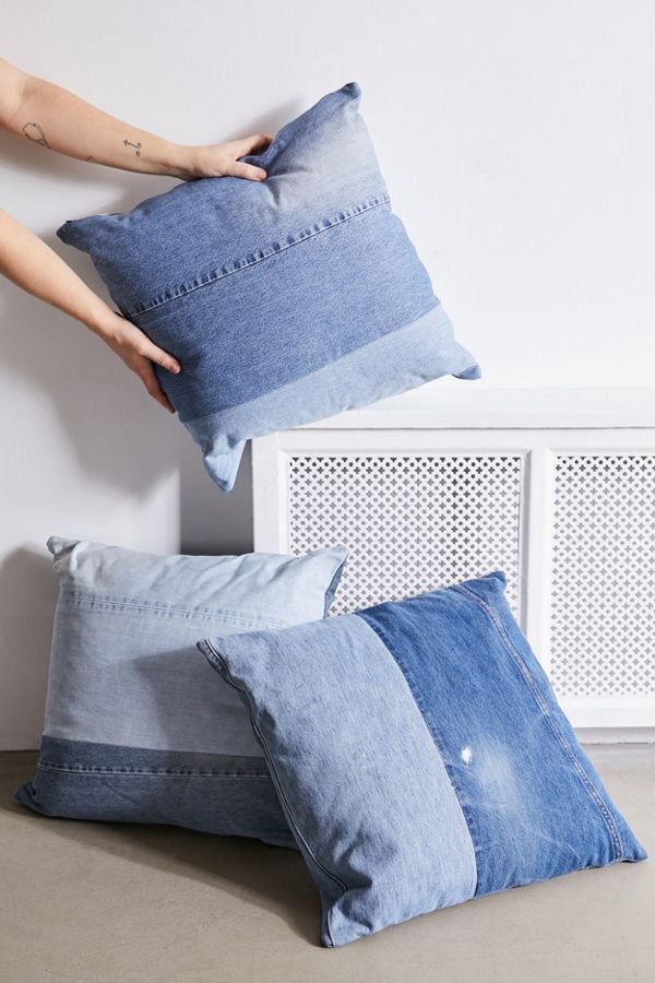 Urban Renewal Reclaimed Denim Throw Pillow