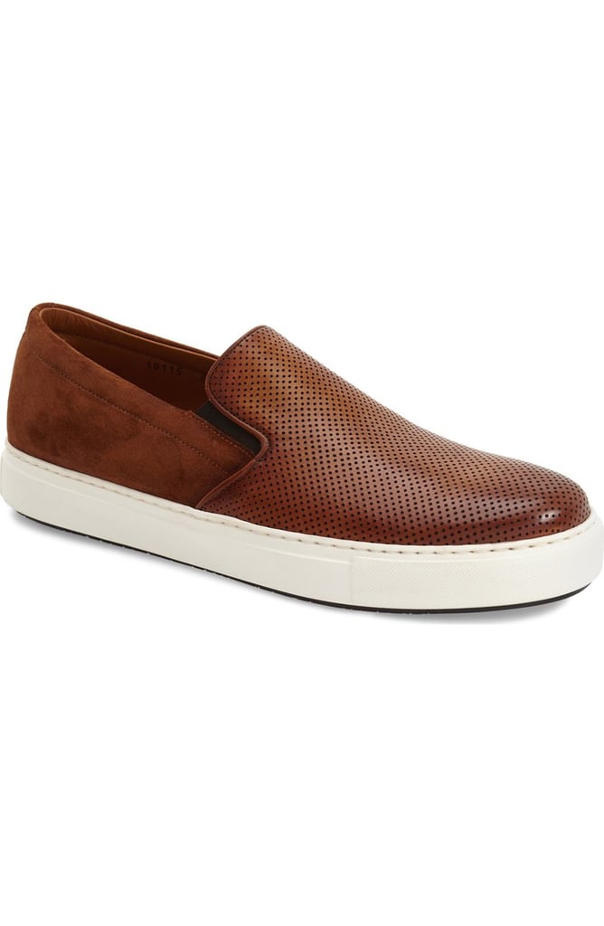 Leather Slip-On Sneakers