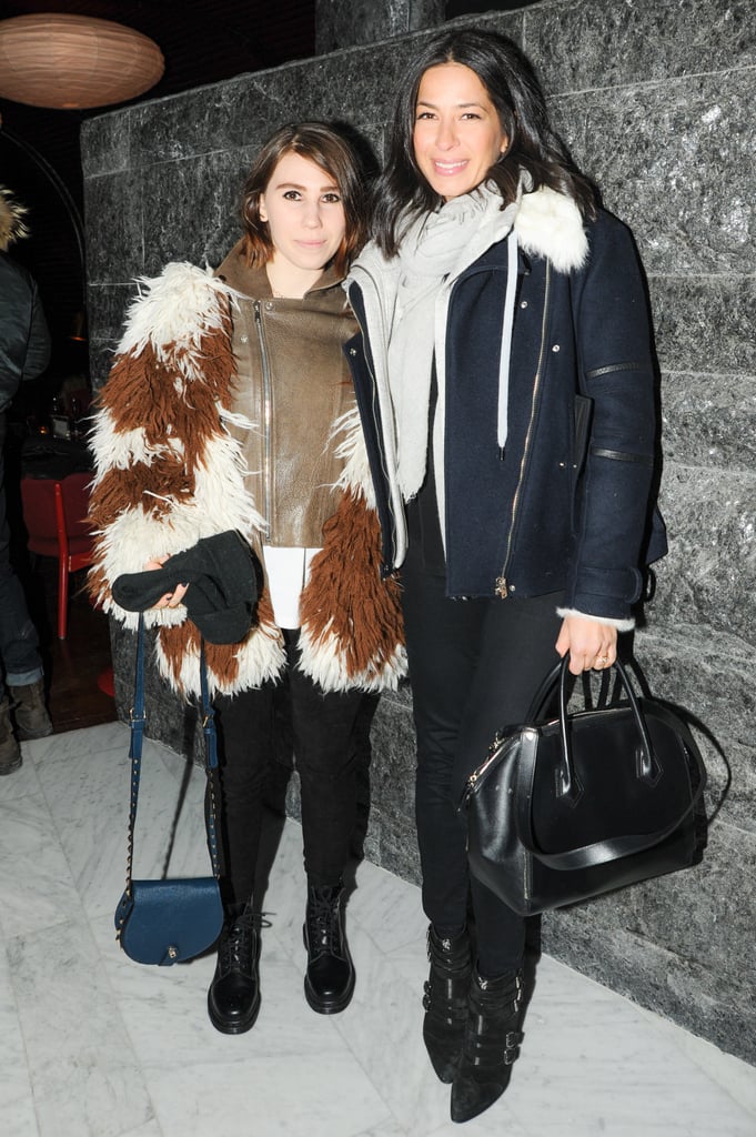 Zosia Mamet and Rebecca Minkoff at Clicquot in the Snow.