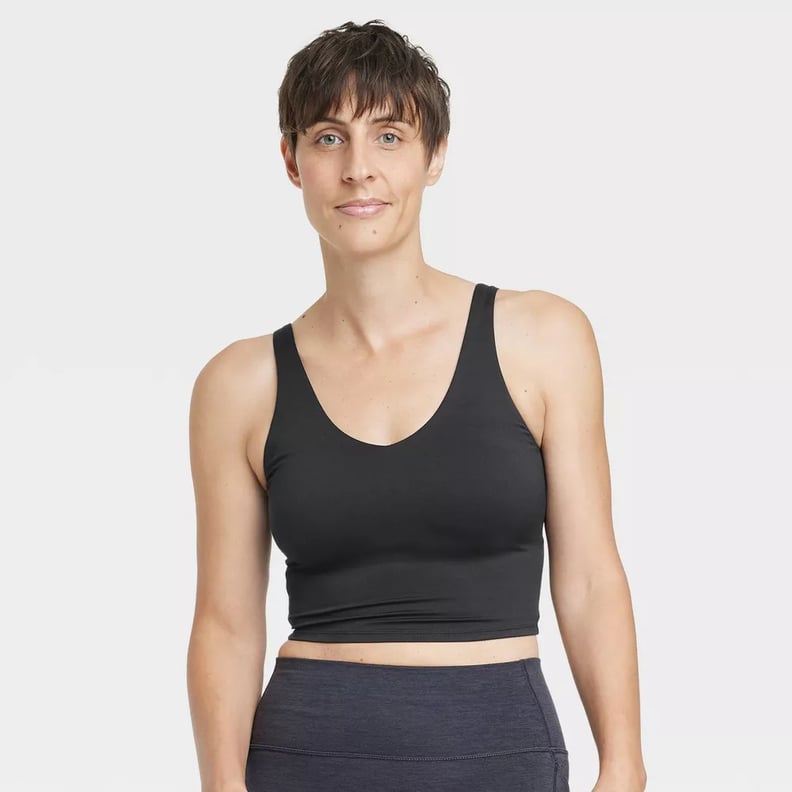 All in Motion Women's Light Support V-Neck Cropped Sports Bra