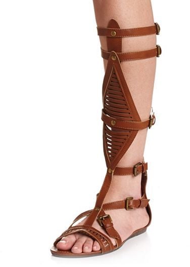 Charlotte Russe Knee-High Gladiator Sandals