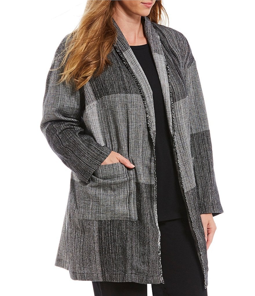 Eileen Fisher Shawl Collar Long Jacket