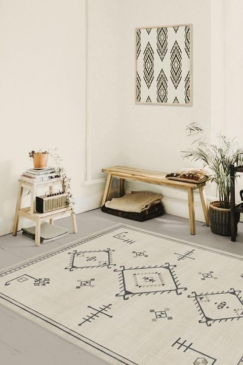 Ruggable Damali Black & White 5x7 Rug