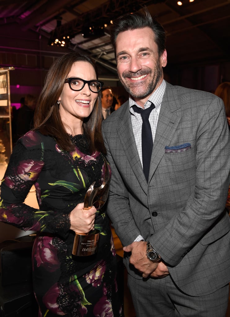 Tina Fey and Jon Hamm at THR Women in Entertainment 2016