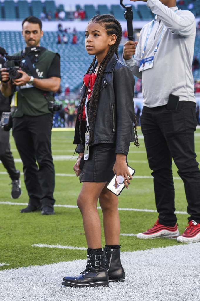 Blue Ivy Carter at the Super Bowl