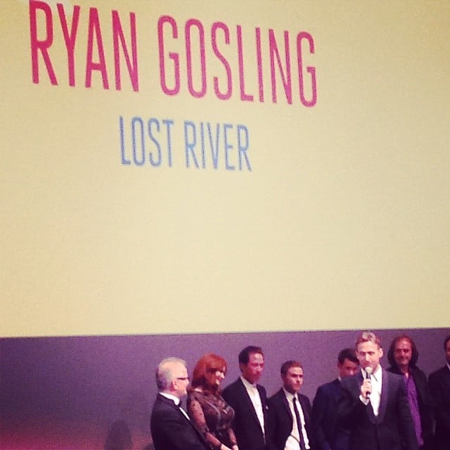 Ryan Gosling announced his directorial debut, Lost River, at its Cannes premiere, telling the audience he was honored to present his film at such a prestigious event.
