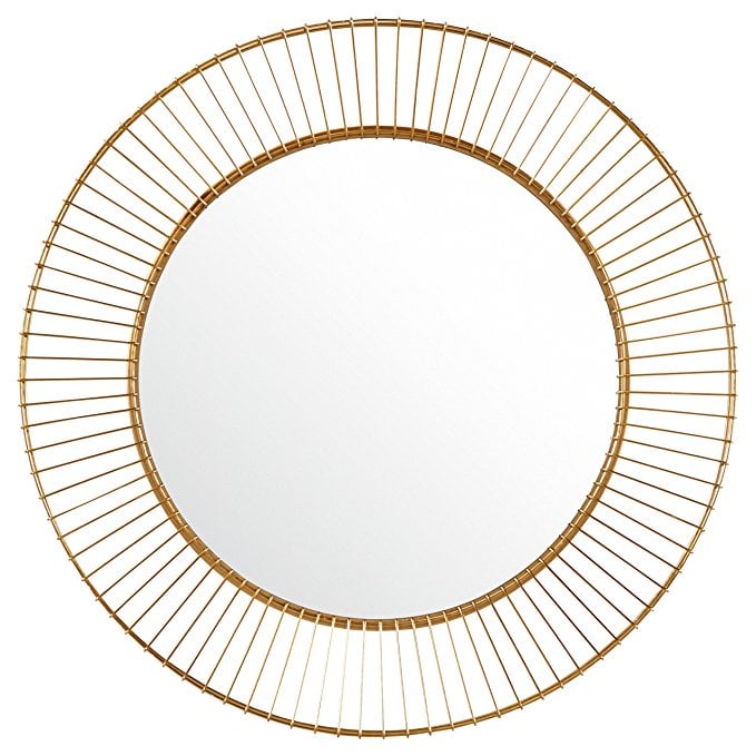 Round Iron Circle Metal Mirror