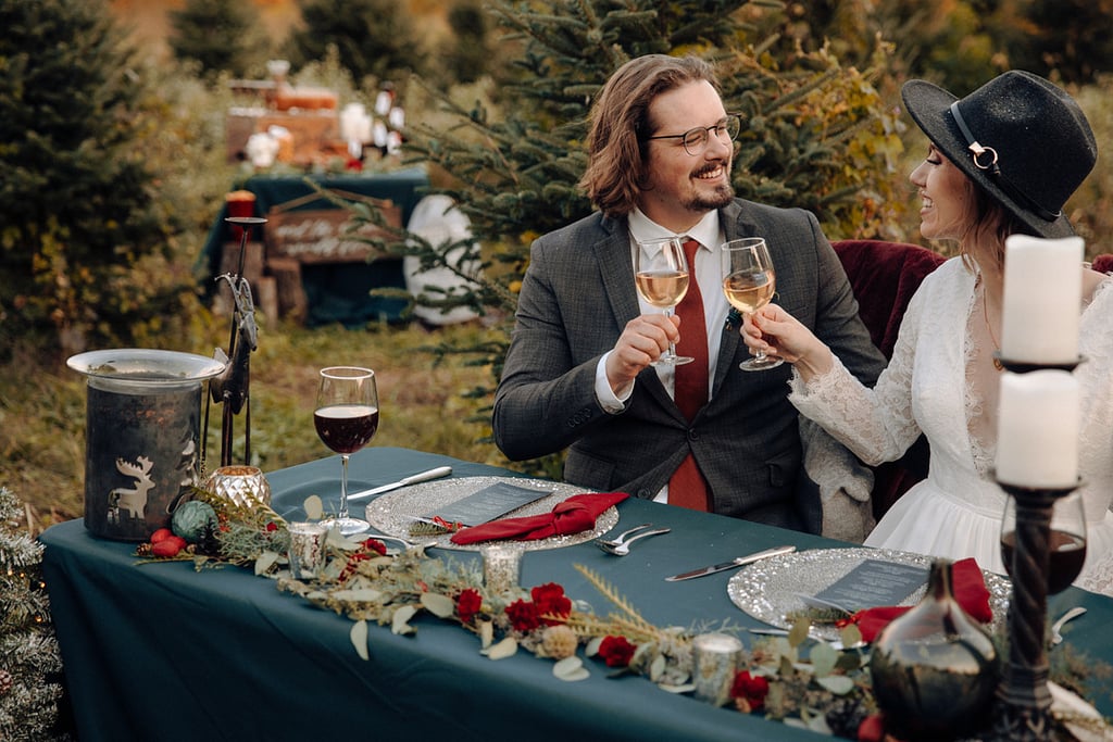 Inspiration For a Rustic Christmas Tree Farm Wedding Inspiration For a Rustic Christmas Tree Farm Wedding