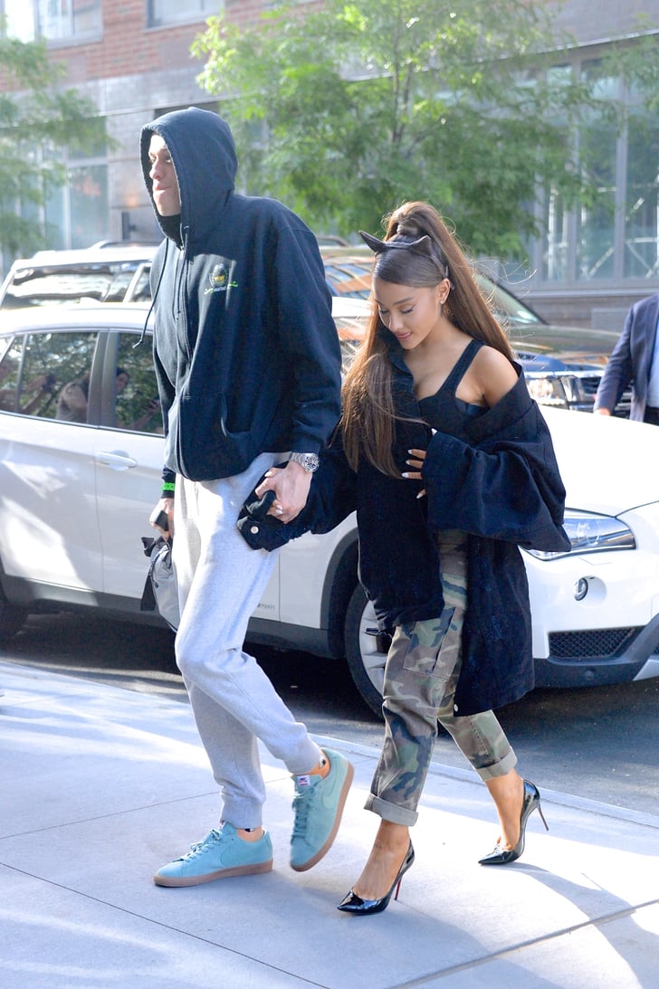 Ariana Grande Outfit: Camouflage Pants + Heels | Ariana Grande Outfits ...
