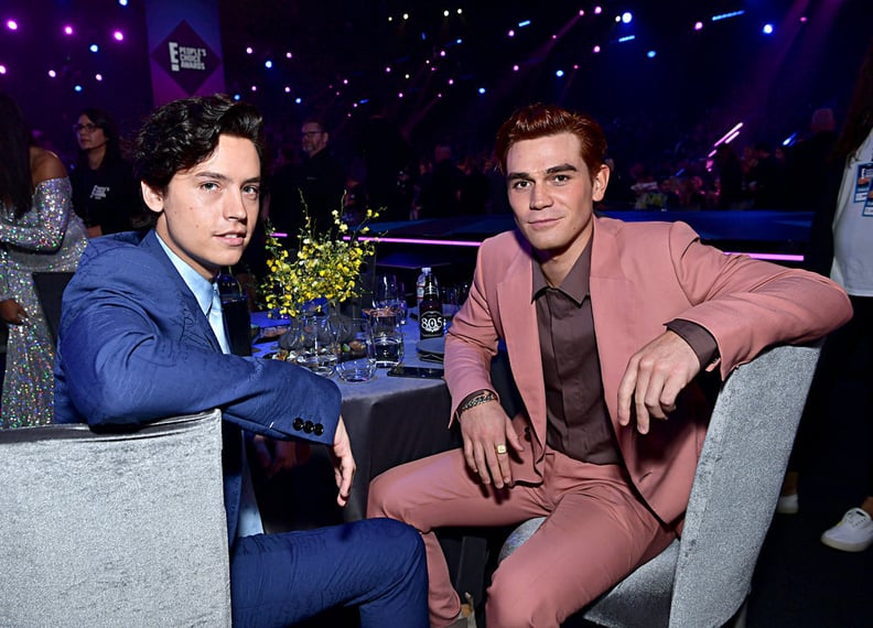 Cole Sprouse and KJ Apa at the 2019 People's Choice Awards