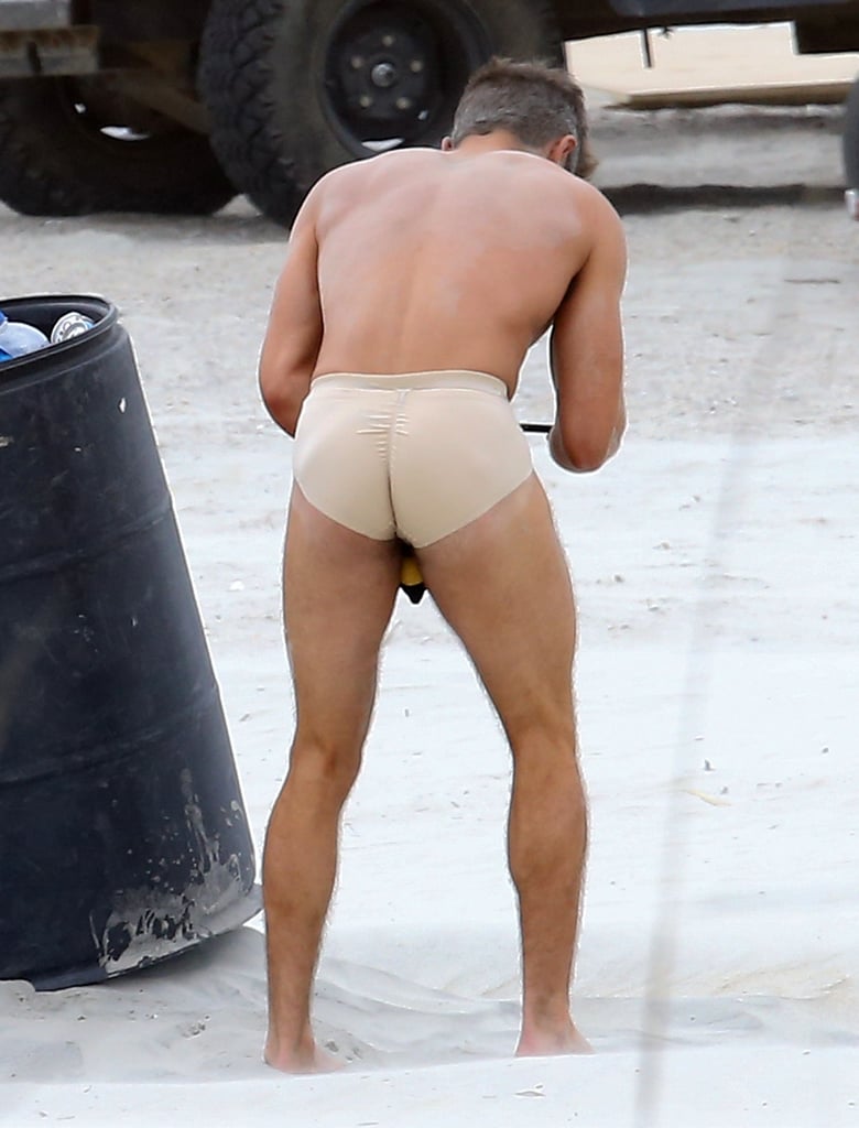 Zac Efron in His Underwear on the Set of Dirty Grandpa. 