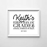 Black and White Sign