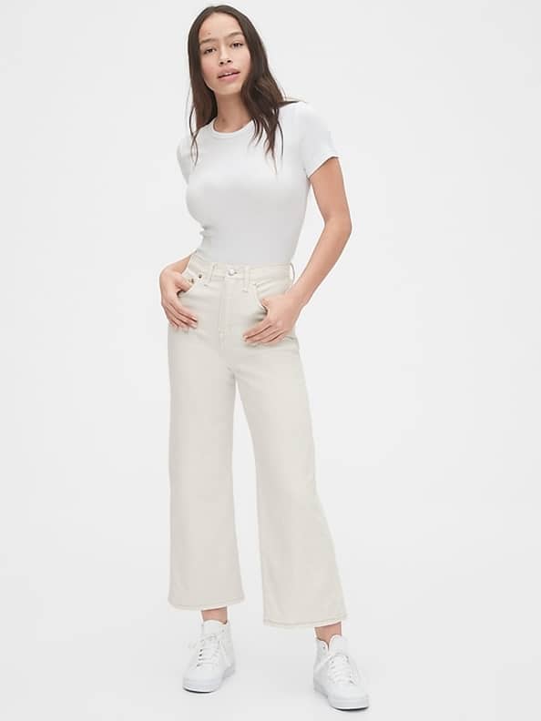 Gap wide sale leg crop pants