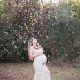 This Confetti Maternity Shoot Captures the Sheer Joy of a Rainbow Baby