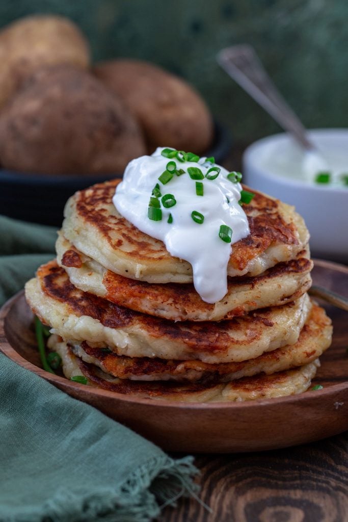 Cheddar Boxty (Irish Potato Pancakes)