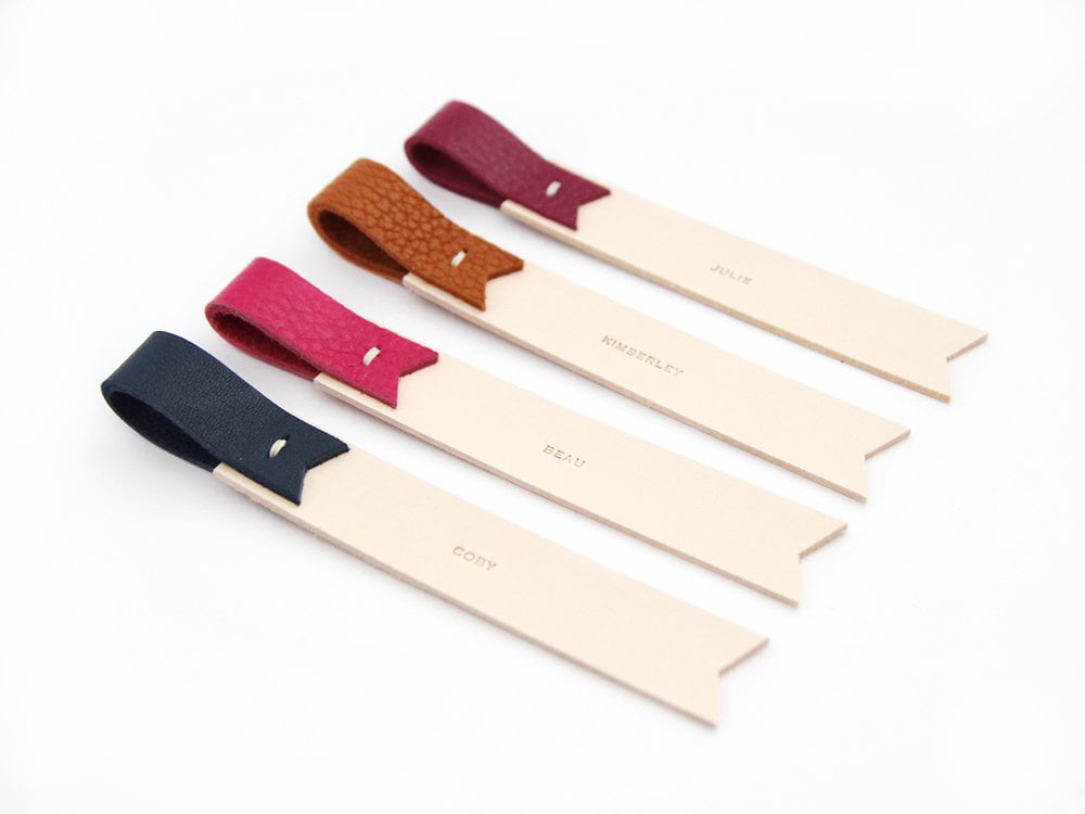 For the Reader: Personalized Leather Bookmark