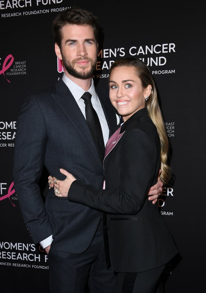 Miley Cyrus Liam Hemsworth at Cancer Research Fund Gala 2019