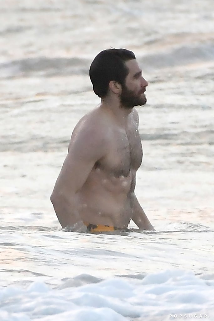 Jake Gyllenhaal Shirtless In St Barts Pictures Dec Popsugar