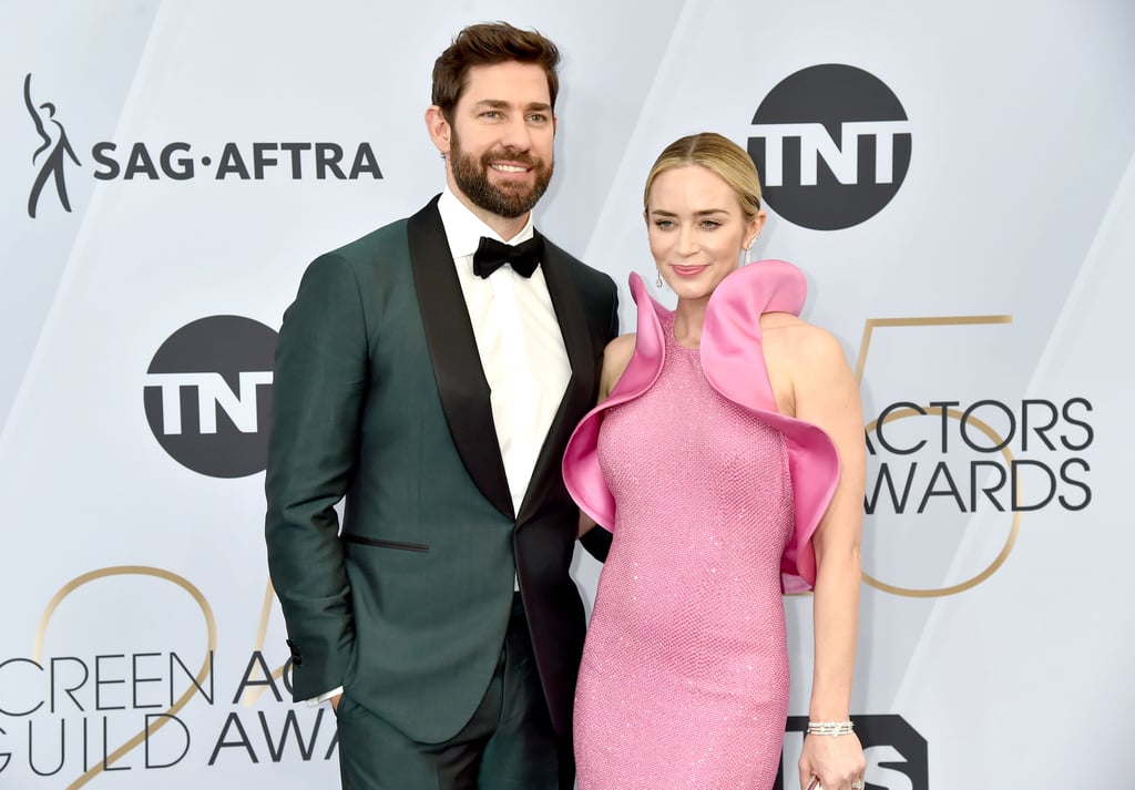 Emily Blunt Pink Dress at the SAG Awards 2019