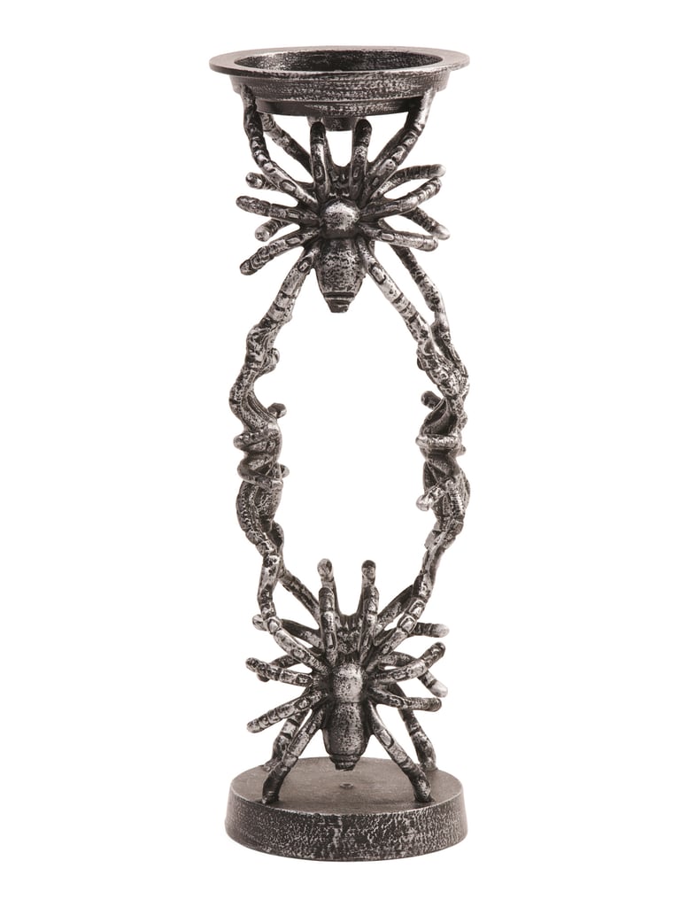 Metal Spider Pillar Antique Holder