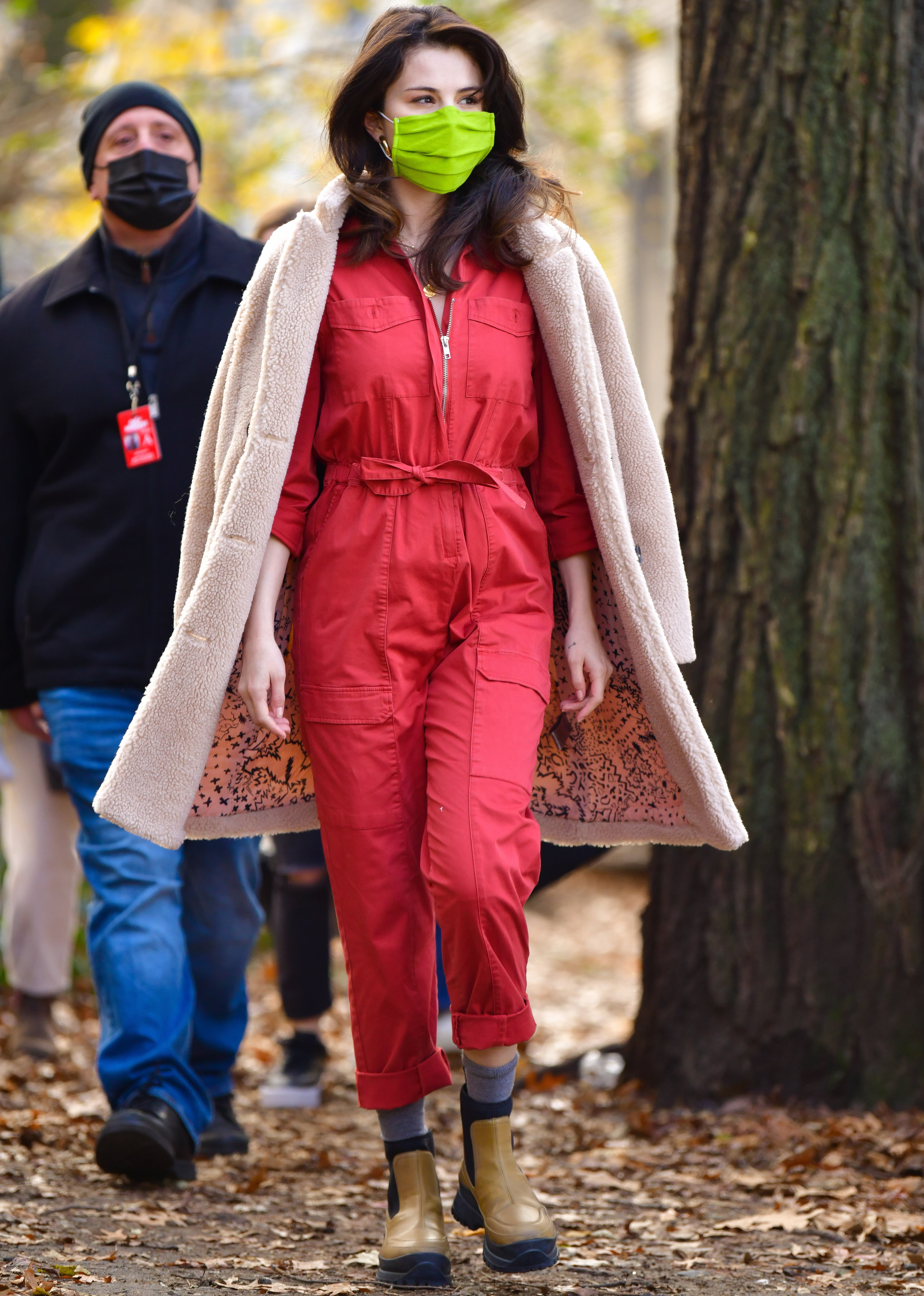 Selena Gomez Films 'Only Murders in the Building' in Ugg Slippers