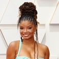 Halle Bailey Does Date Night in a Crop Top and a Slitted Cutout Skirt