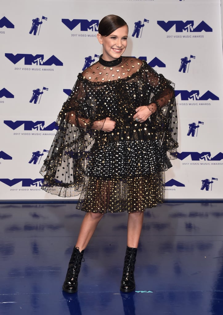 Millie Bobby Brown at the MTV Video Music Awards in 2017