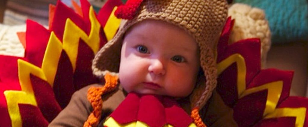 Babies in Thanksgiving Turkey Costumes