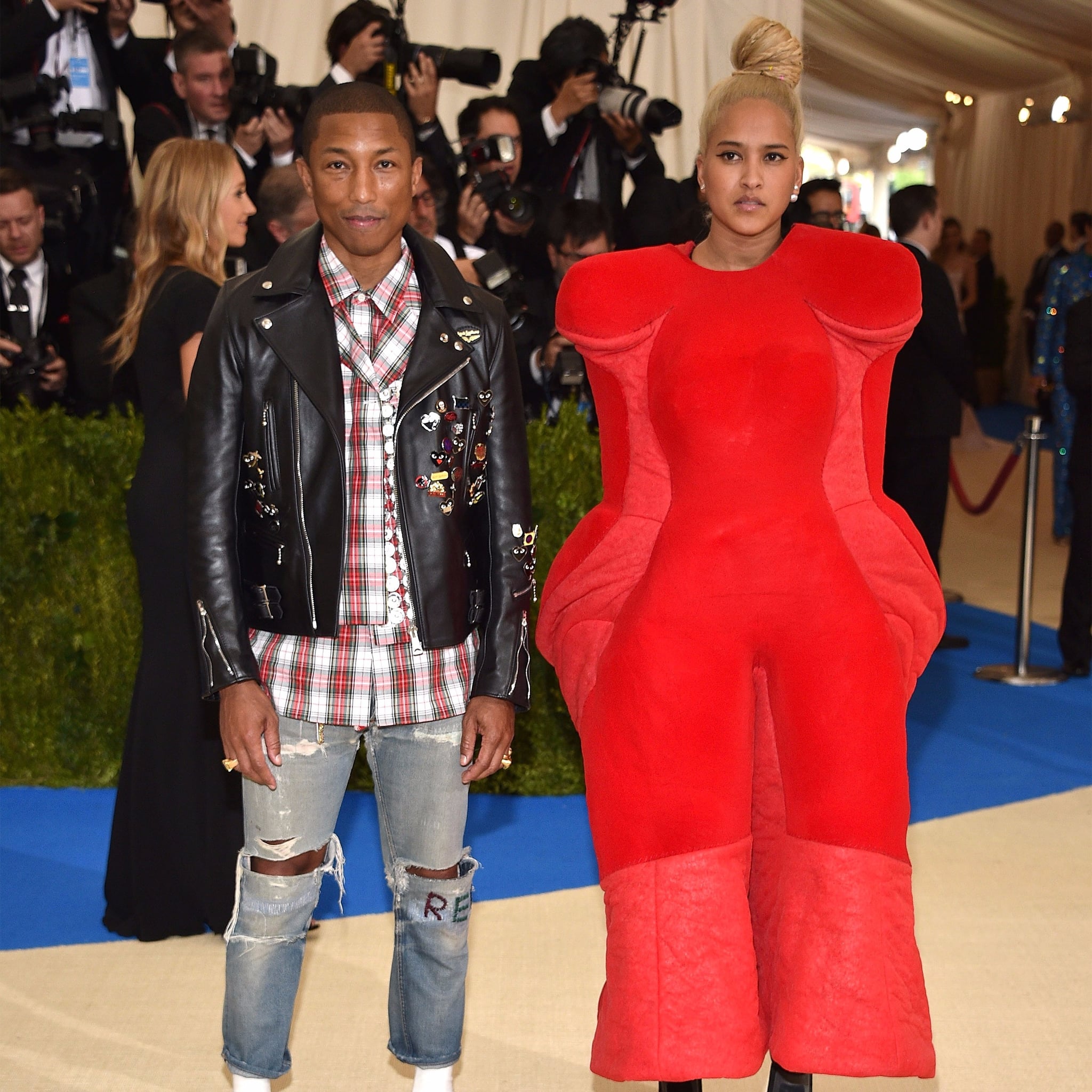 Pharrell Williams And Wife Helen At The 2017 Met Gala Popsugar