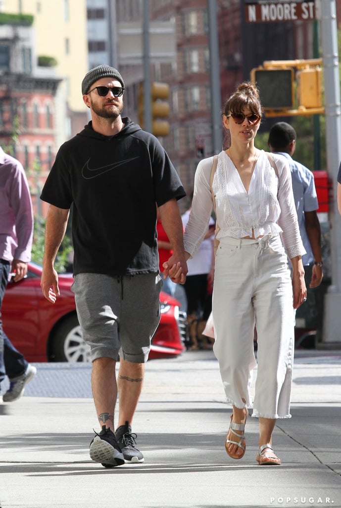 Justin Timberlake and Jessica Biel Holding Hands in NYC 2017
