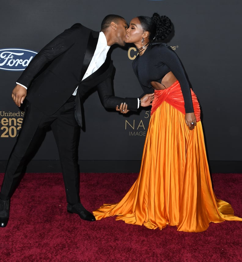 Michael B. Jordan and Janelle Monáe at the 2020 NAACP Image Awards