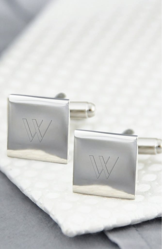 Cathy's Concepts Monogram Square Cuff Links ($30)
