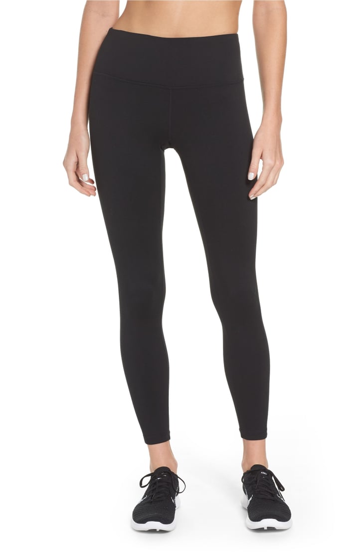 Pop Fit Women's Mesh Panel Leggings - Nicole - Charcoal Black - Large