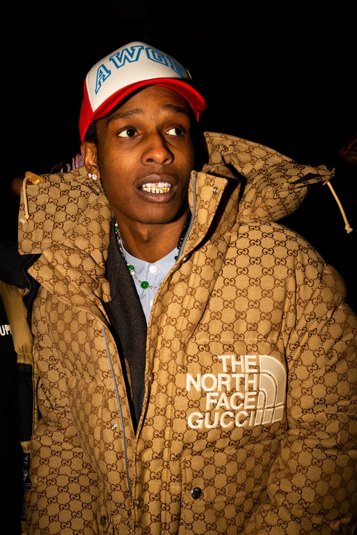 A$AP Rocky Wearing the Coveted Gucci x The North Face Puffer | POPSUGAR  Fashion