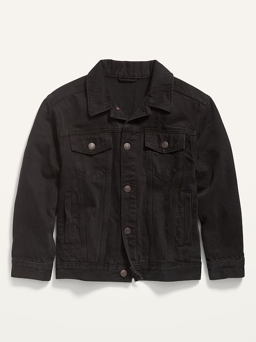 Old Navy Gender-Neutral Oversized Black Jean Trucker Jacket