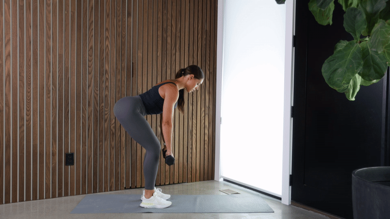Superset 2: Dumbbell Bent-Over Row