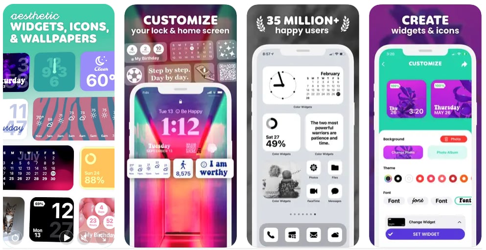How To Use Color Widgets Icons