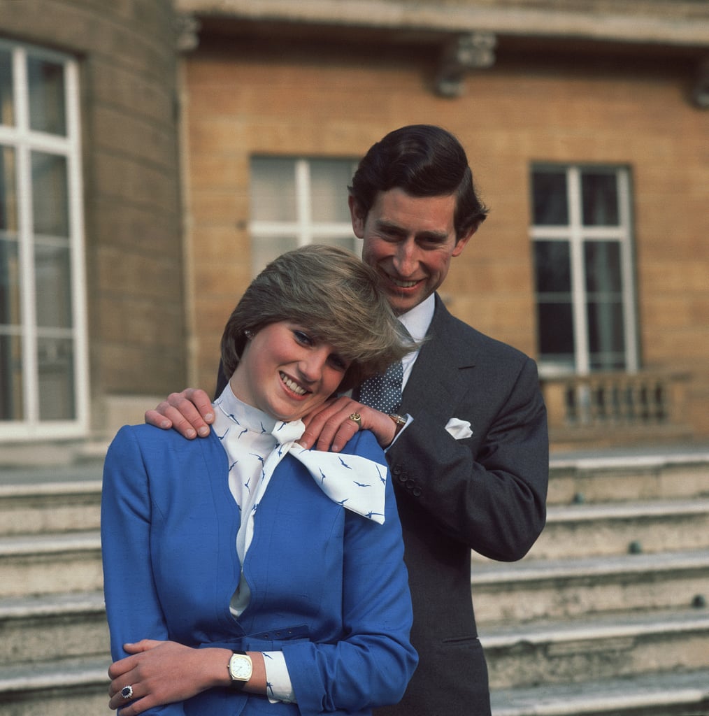 Princess Diana with Prince Charles After Their Engagement