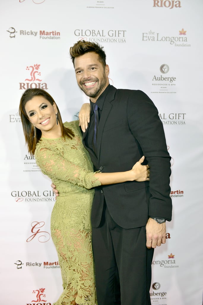 Eva Longoria and Ricky Martin at the 2015 Global Gift Dinner