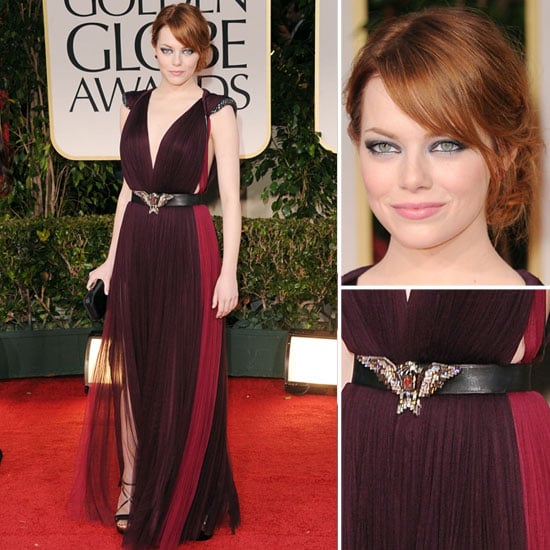 Emma Stone in Lanvin at Golden Globes 
