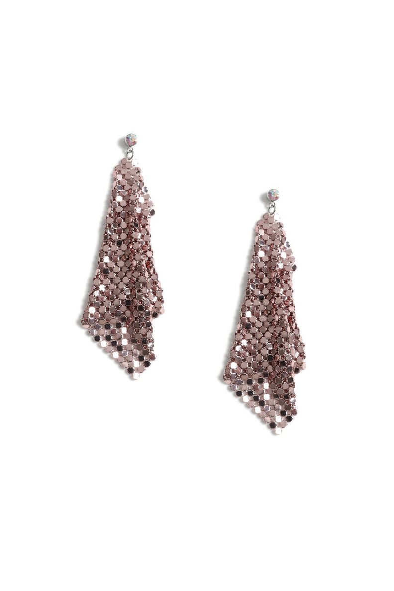 Topshop Chainmail Drop Earrings