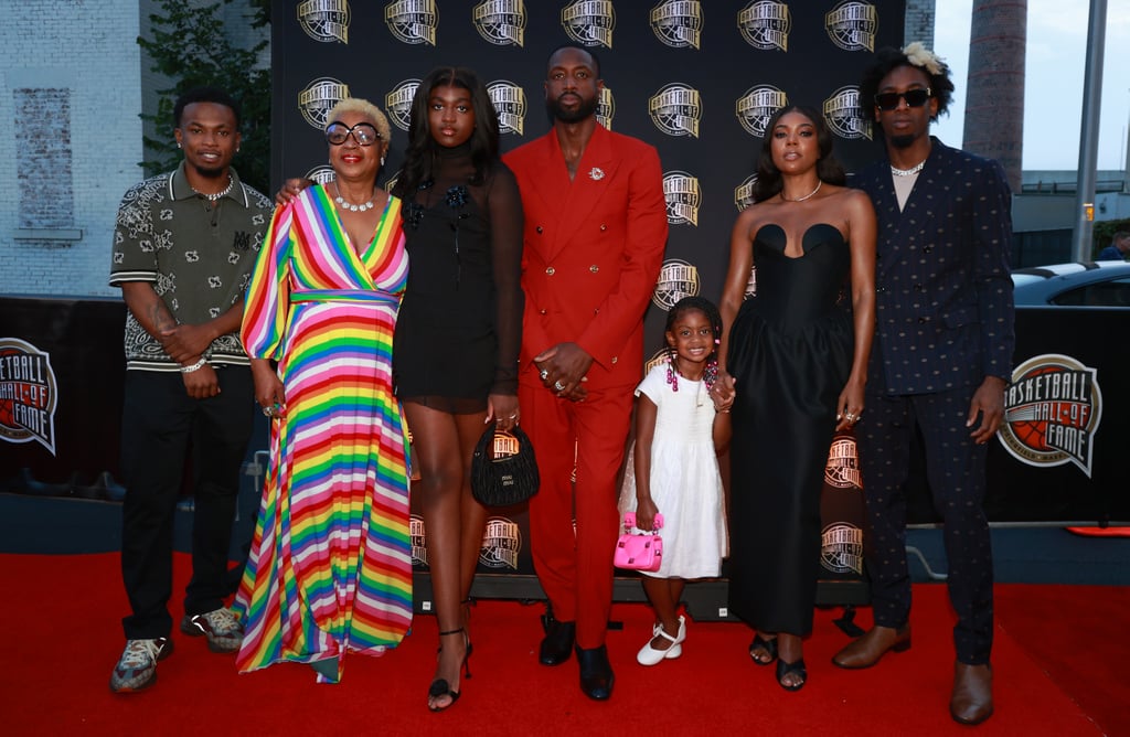 Dwyane Wade's Family at Basketball Hall of Fame Induction