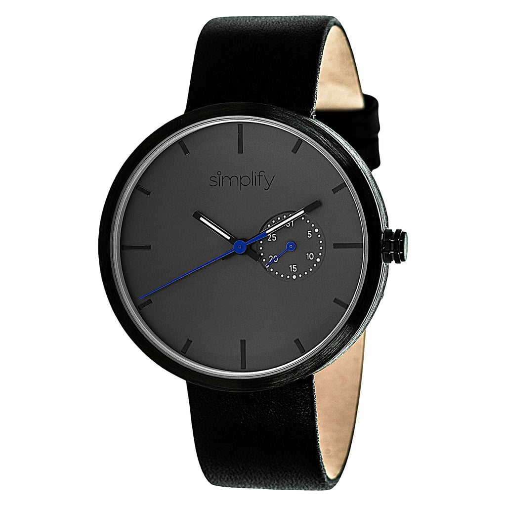 The 3900 Simplify Men's Leather Strap Watch