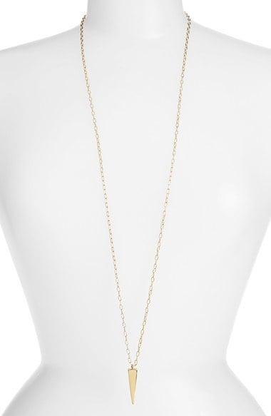 Melinda Maria Lea Pyramid Pendant Long Necklace ($98)