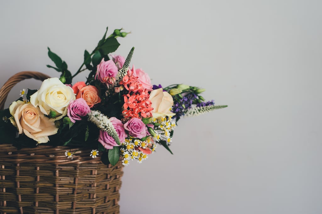 Go to a flower shop and pick out a bouquet for yourself. Go to a flower shop and pick out a bouquet for yourself.