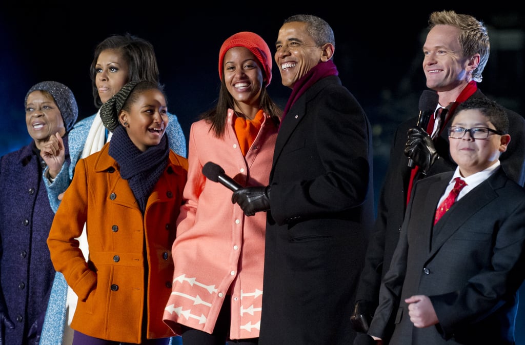She's Got a Burnt Orange Peacoat to Coordinate With Malia
