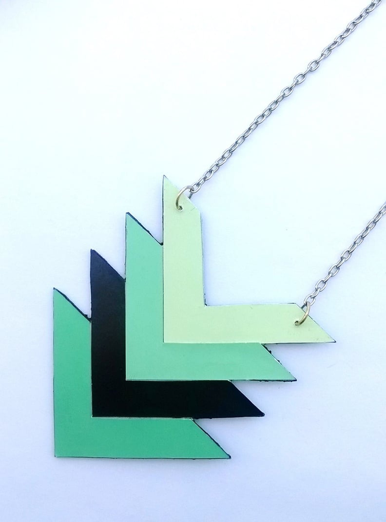 Paint Chip Necklace