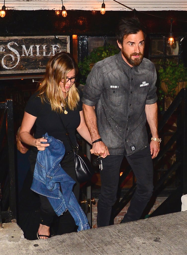 Jennifer Aniston and Justin Theroux Hold Hands NYC June 2016