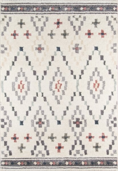 Rundell Shag Ivory Area Rug Cute Farmhouse Kitchen Decor